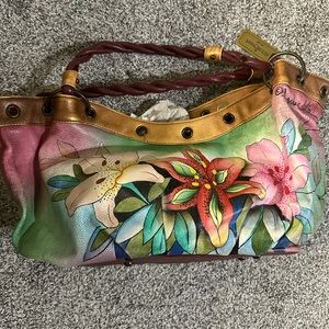 Leather Anuschka Bag gently used
